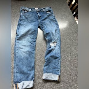 Hudson cropped denim